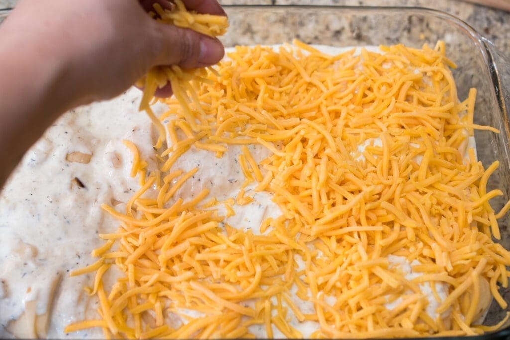 shredded cheddar cheese 