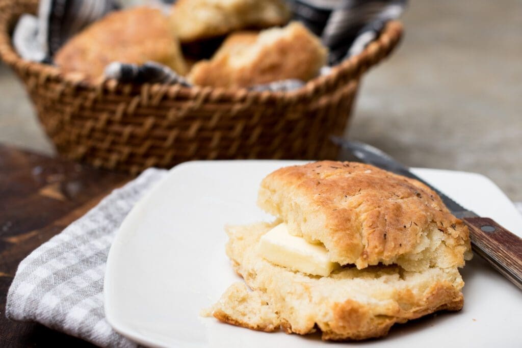 old fashioned rustic buttermilk biscuit