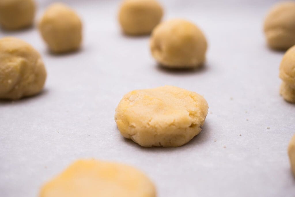 pressed cookie dough