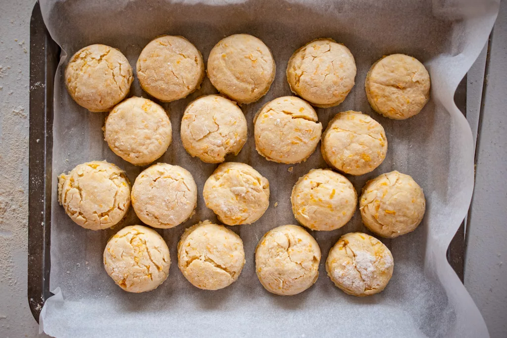 unbaked cheddar biscuits